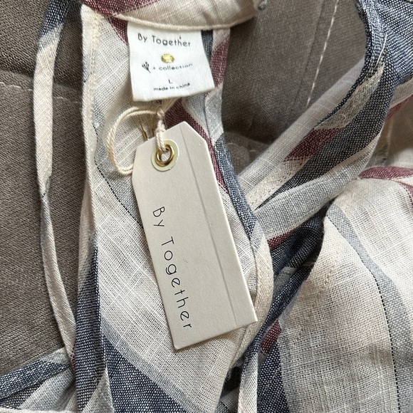 By Together Multicolor Chevron Jumpsuit - Picture 6 of 8